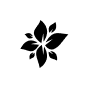 Black flower vector